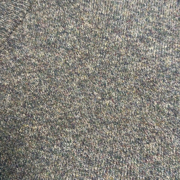 Vintage LL Bean Men’s 100% Lambswool V-neck Sweater Blue Marbled Scotland SZ XL - Picture 5 of 11